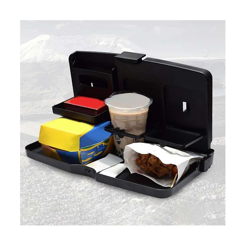 Car Multi-function Dinner Plate Foldable Dining Table Car Tray Universal Car Supplies