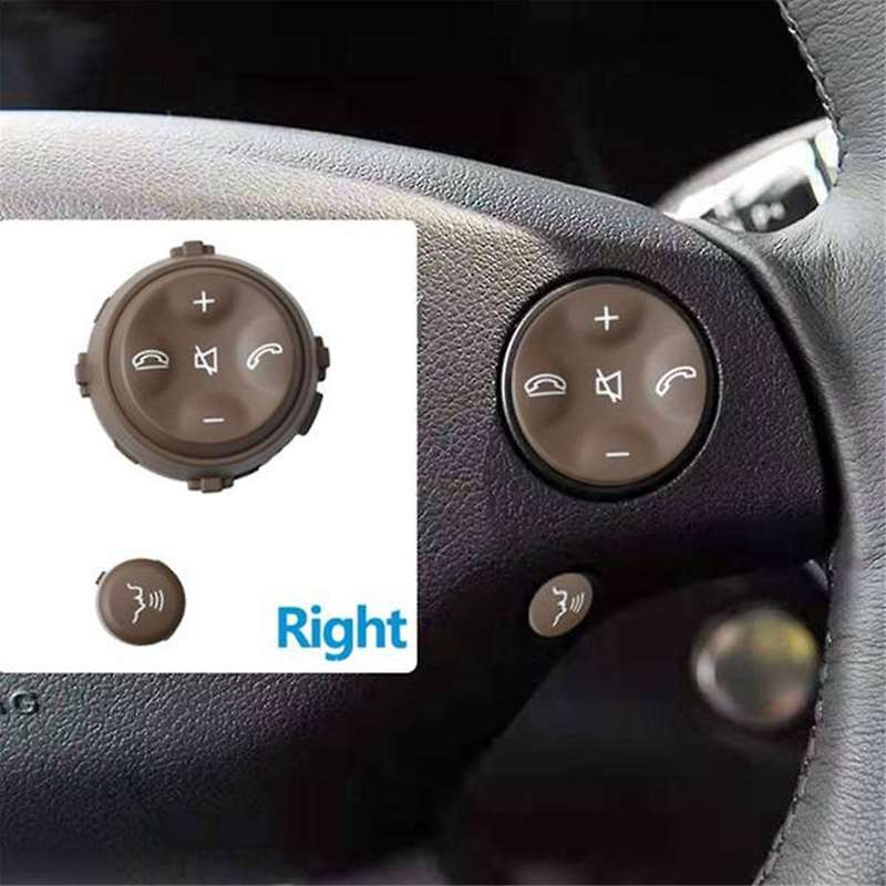 Car Multifunction Steering Wheel Button for S-Class W221 2006-2009 W216 2007-2013 Beige Car Accessor