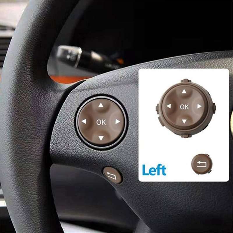 Car Multifunction Steering Wheel Button for S-Class W221 2006-2009 W216 2007-2013 Beige Car Accessor