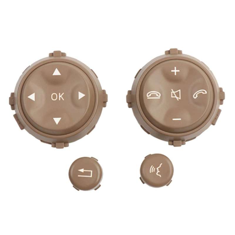 Car Multifunction Steering Wheel Button for S-Class W221 2006-2009 W216 2007-2013 Beige Car Accessor