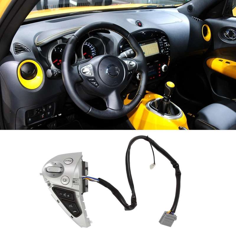 Car Multi-Function Steering Wheel Button Switch Cruise Control Switch for Sentra JUKE F15 370Z 2008-