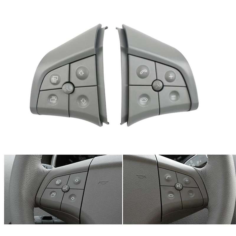Car Multi-Function Steering Wheel Switch Buttons for ML R B-Class W164 W251 W245 Grey