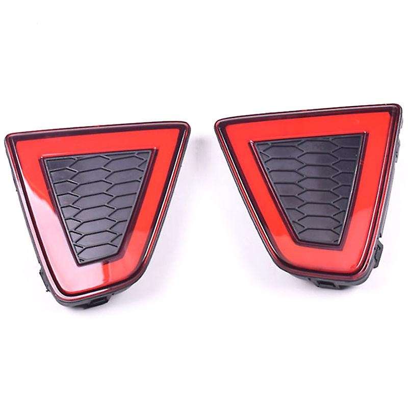 Car Multi-Functions LED Rear Bumper Light Fog Lamp Brake Light Reflector for Fit Jazz 2014 - 2016