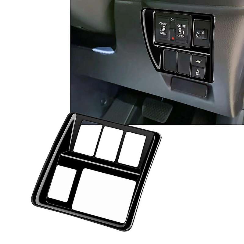 Car Multifunctional Button Trim Frame for STEPWGN RP8 Interior Accessories RHD Gloss Black