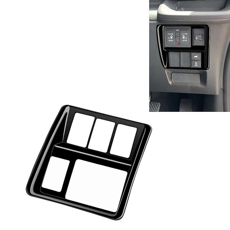 Car Multifunctional Button Trim Frame for STEPWGN RP8 Interior Accessories RHD Gloss Black