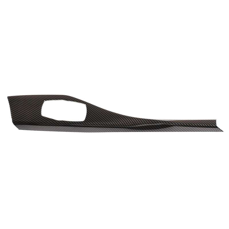 Car Multimedia Button Panel Cover, for F20 F22 F23 116I 118I LHD Center Console Cover Trim, Carbon F