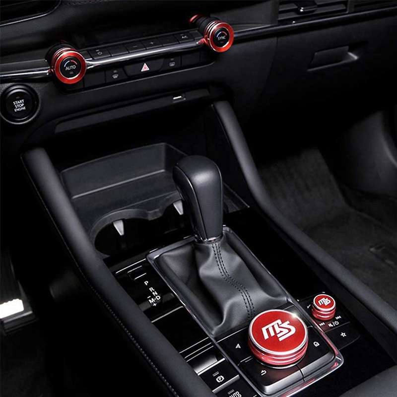 Car Multimedia Air Conditioning Volume Knob Ring Caps for 3 2019-2021 Ac Climate Control Ring Prote