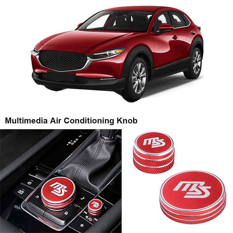 Car Multimedia Air Conditioning Volume Knob Ring Caps for 3 2019-2021 Ac Climate Control Ring Prote