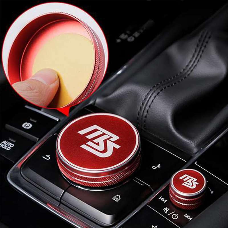 Car Multimedia Air Conditioning Volume Knob Ring Caps for 3 2019-2021 Ac Climate Control Ring Prote