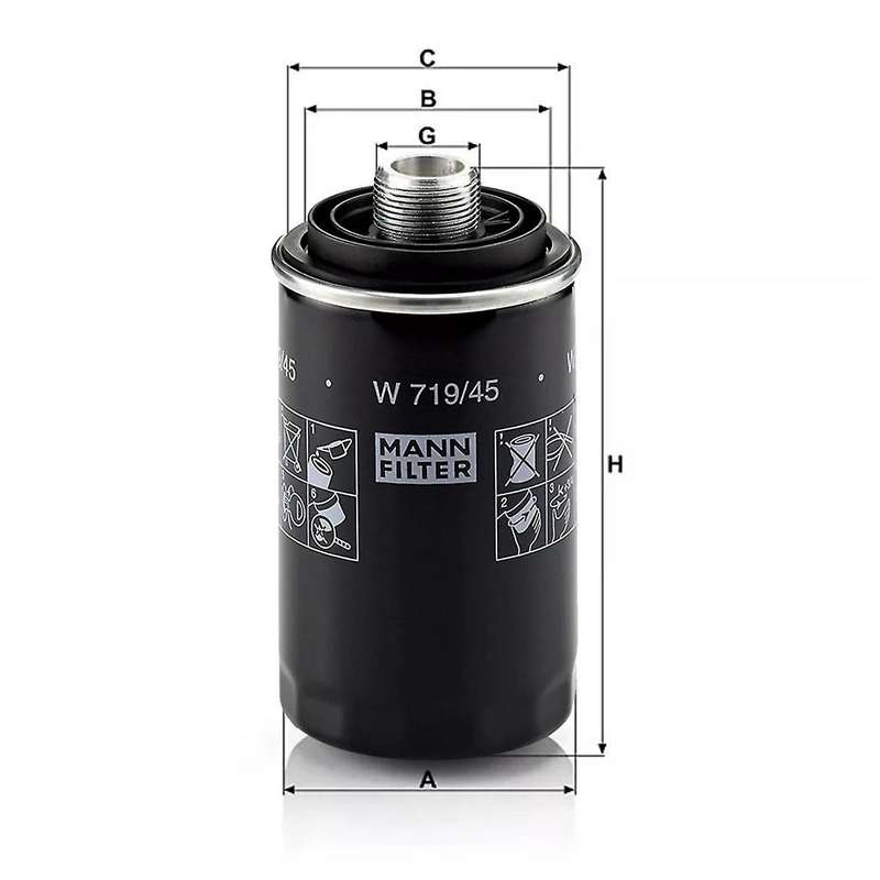 Car Oil Filter for A3 A4 A5 for for 06J115561B, 06J115403C