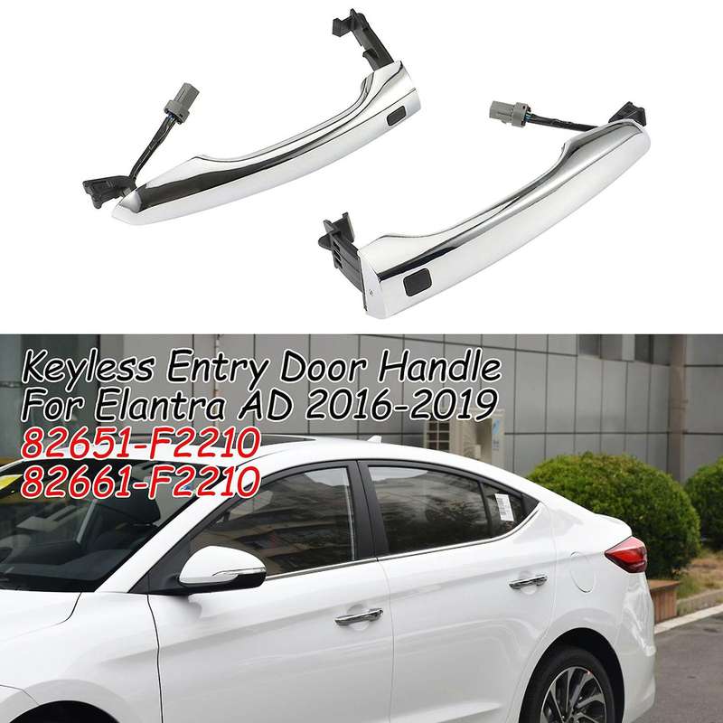 Car Outside Door Handle Replacement, for Ad 2016-2019 Keyless Entry with Button 82651-f2210 Left Si