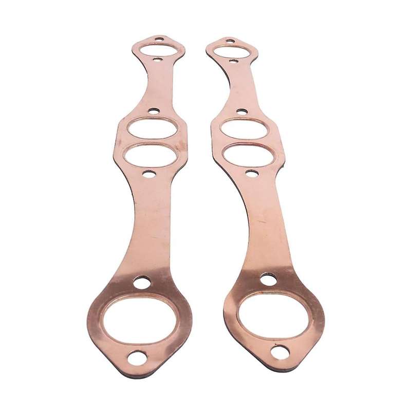 Car Oval Port Copper Exhaust Pipe Gaskets Ph306 for 327 305 383 Engines Gaskets