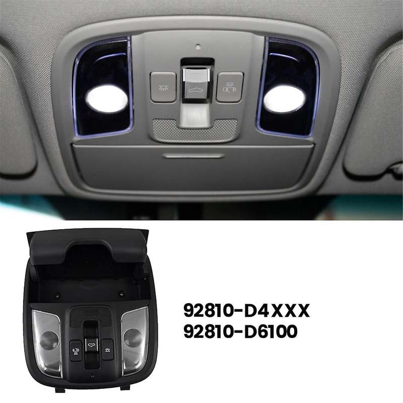 Car Overhead Reading Console Light 92810-D6100 for 16-20 Sunroof Switch Eyeglass Box Lamp Assy 9281