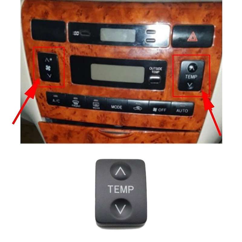 Car Panel Switch Cover Temperature Control Button for 2002-2007