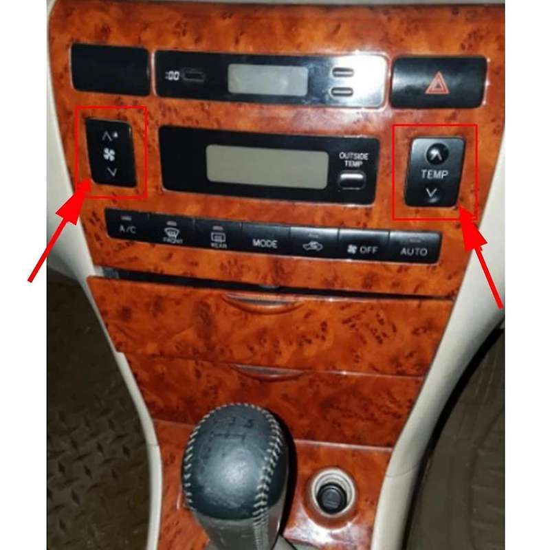 Car Panel Switch Cover Temperature Control Button for 2002-2007