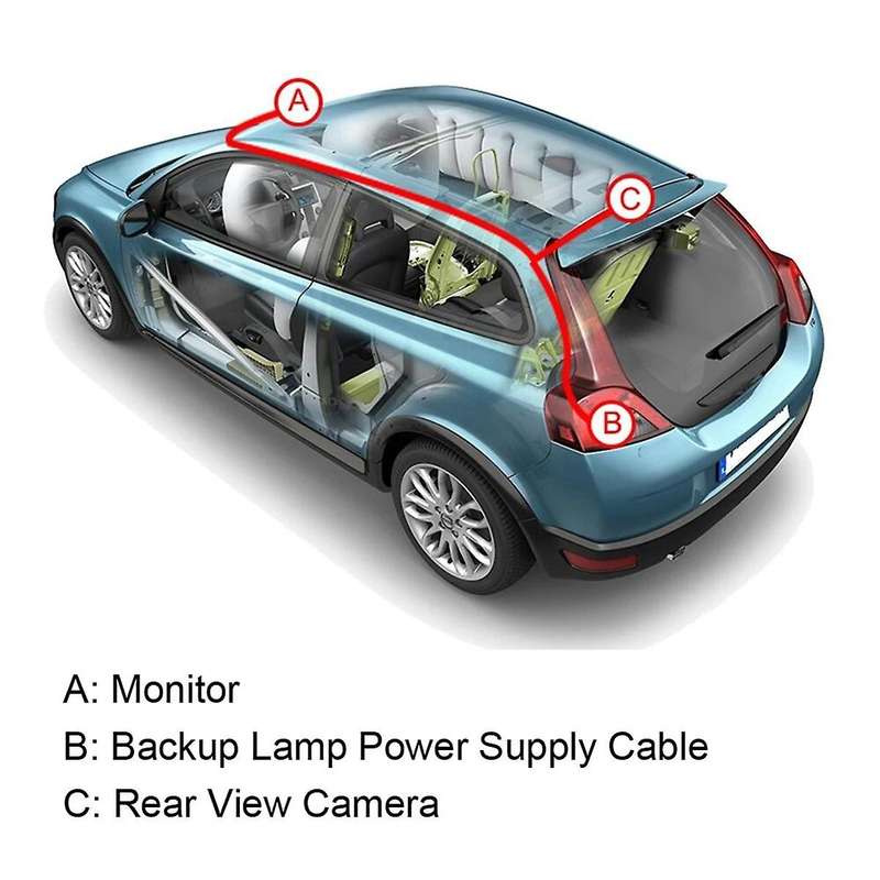 Car Parking Camera Video Control System Channel Converter Front and Rear View 2-Way Control Box with