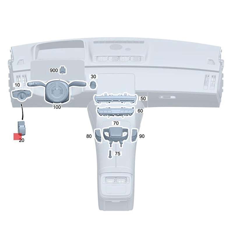 Car Parking Brake Switch Control for GLC300 2016-2022 2059051516