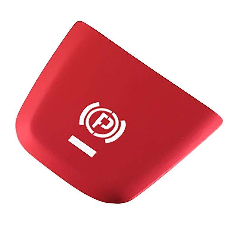 Car Parking Brake Handbrake Decoration Cover P Button Sticker for - 2014-2020 Red