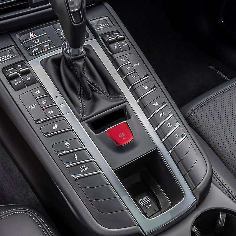 Car Parking Brake Handbrake Decoration Cover P Button Sticker for - 2014-2020 Red