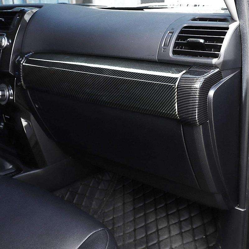 Car Passenger Decoration Side Dash Trim for 4Runner 2010-2020 ABS Carbon Fiber