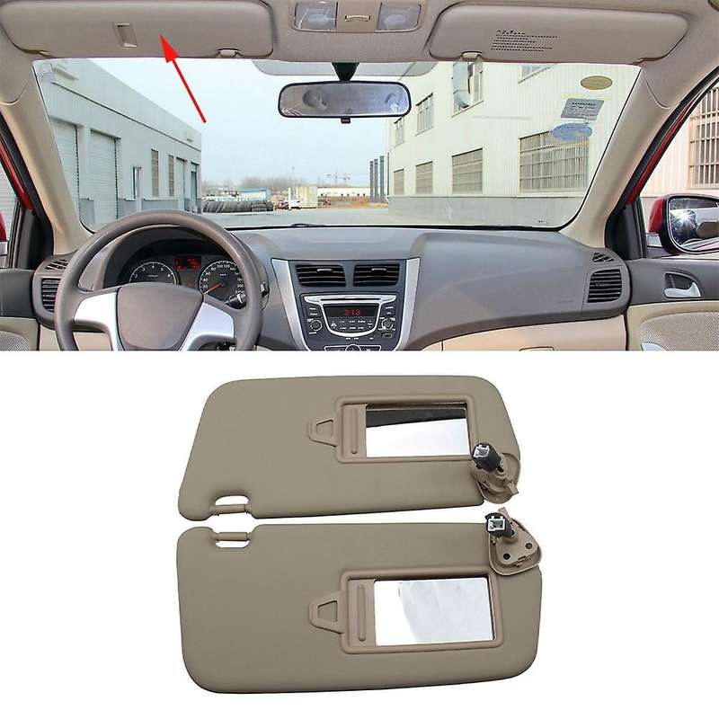 Car Passenger Side Sun Visor with Cosmetic Mirror for ACCENT 2006-2010 852101E860XU 852201E860XU