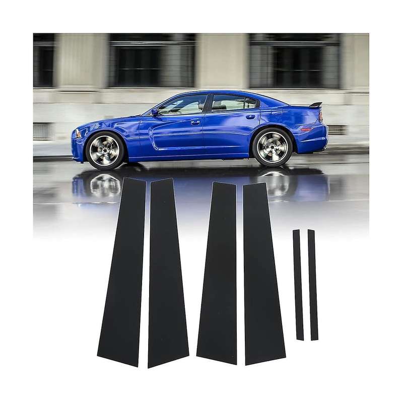 Car Pillar Posts Door Window Trim Molding for Charger 2011-2021 Anti Scratch Stickers Accessories Bl