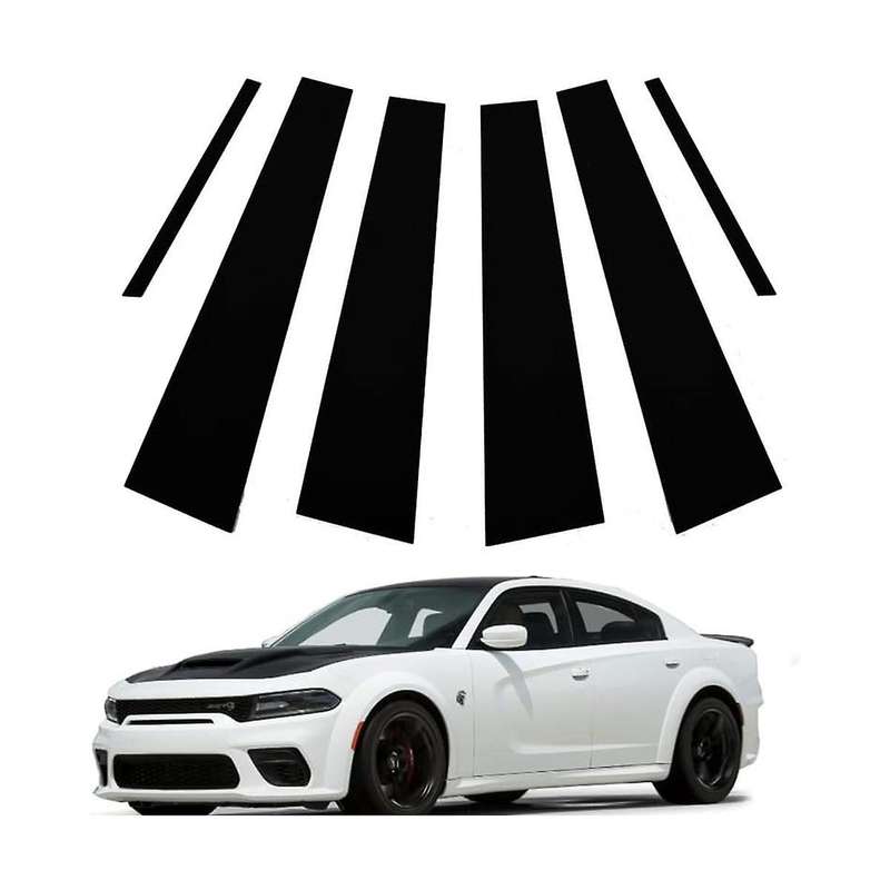 Car Pillar Posts Door Window Trim Molding for Charger 2011-2021 Anti Scratch Stickers Accessories Bl