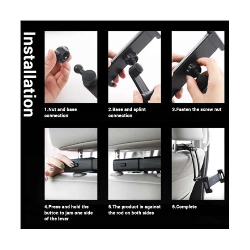 Car Phone Tablet Holder Rear Retractable Holder Rear Phone Holder Rear Pillow Adjustable Holder Rea