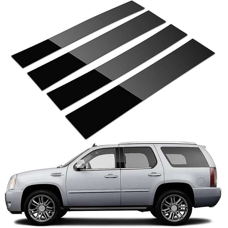 Car Pillar Posts Door Window Trim Moldings Anti Scratch Sticker for Escalade 2007-2014 Accessories G
