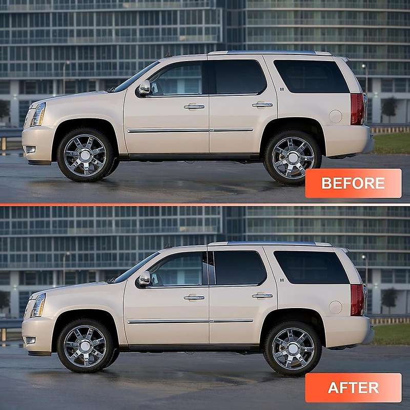Car Pillar Posts Door Window Trim Moldings Anti Scratch Sticker for Escalade 2007-2014 Accessories G