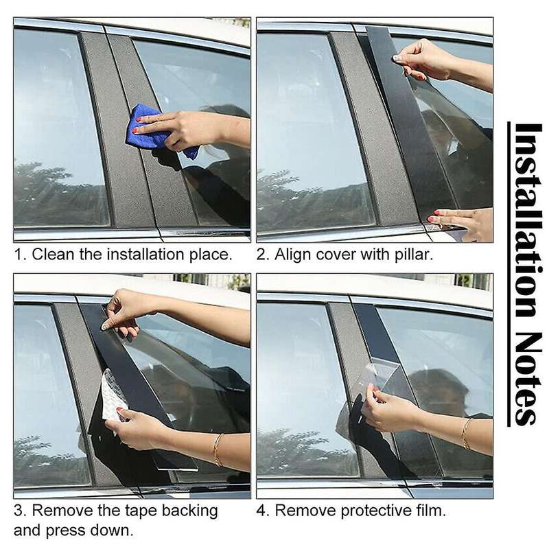Car Pillar Posts Door Window Trim Moldings Anti Scratch Stickers for Forte 2019-2022 Accessories Glo