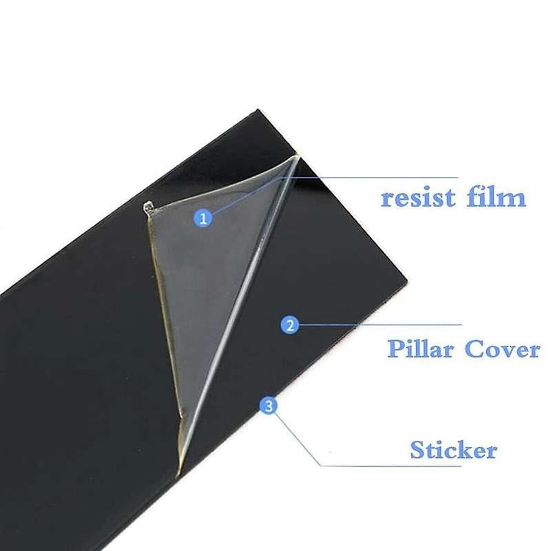 Car Pillar Posts Door Window Trim Moldings Anti Scratch Stickers for Forte 2019-2022 Accessories Glo