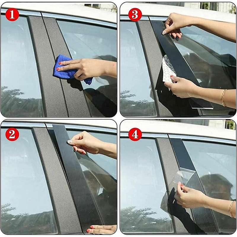 Car Pillar Posts Door Window Trim Moldings Anti Scratch Stickers for Altima 2013-2018 Accessories G