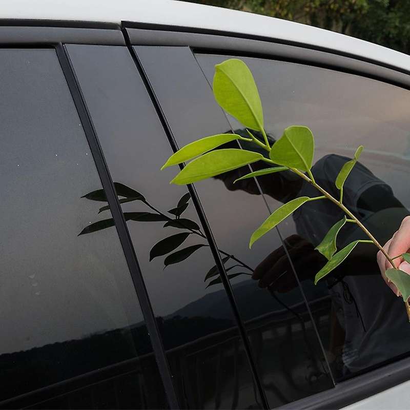 Car Pillar Posts Door Window Trim Moldings Anti Scratch Stickers for 2014-2022 Accessories Glossy B