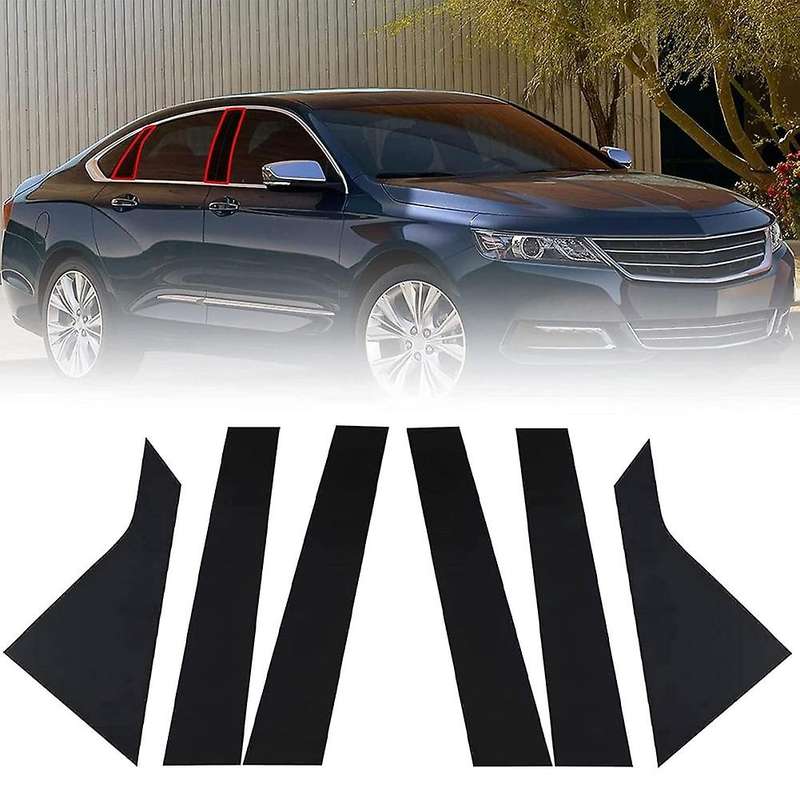 Car Pillar Posts Door Window Trim Moldings Anti Scratch Stickers for 2014-2022 Accessories Glossy B