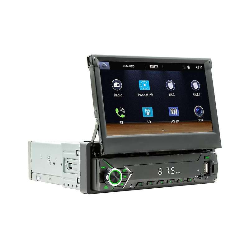 Car Portable Radio Bluetooth Mp5 Fm The Host 9612w 1din 7inch Car Retractable Screen Wireless Carpla