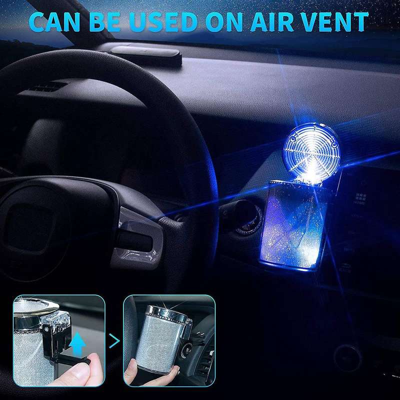 Car Portable Ashtray Car Ashtray with Led Light Cup Holder Ashtray with Color Led Light for Truck O