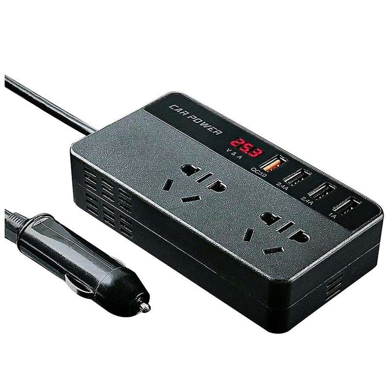 Car Power Inverter Power Pure Sine Wave Dc 12v 24v to Ac 220v Usb Car Transformer Convert Charging