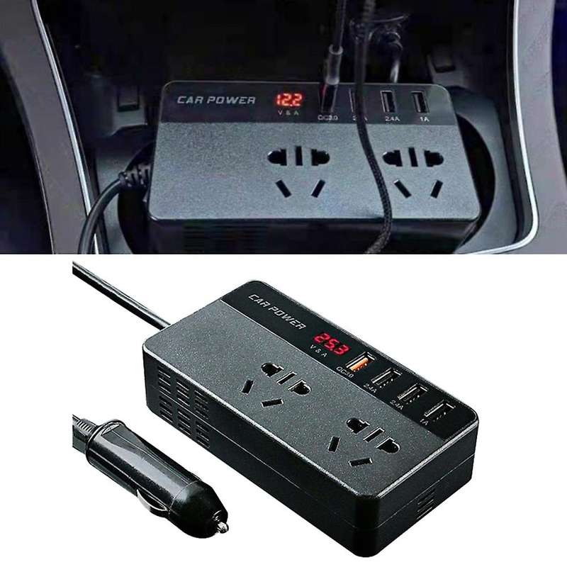 Car Power Inverter Power Pure Sine Wave Dc 12v 24v to Ac 220v Usb Car Transformer Convert Charging