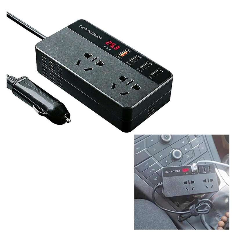Car Power Inverter Power Pure Sine Wave Dc 12v 24v to Ac 220v Usb Car Transformer Convert Charging