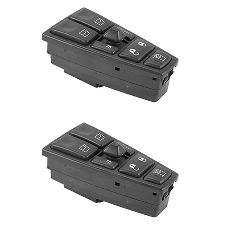 Car Power Window Master Control Switch for Truck FH12 FH13 FM VNL 20752918 21543897(2PCS)