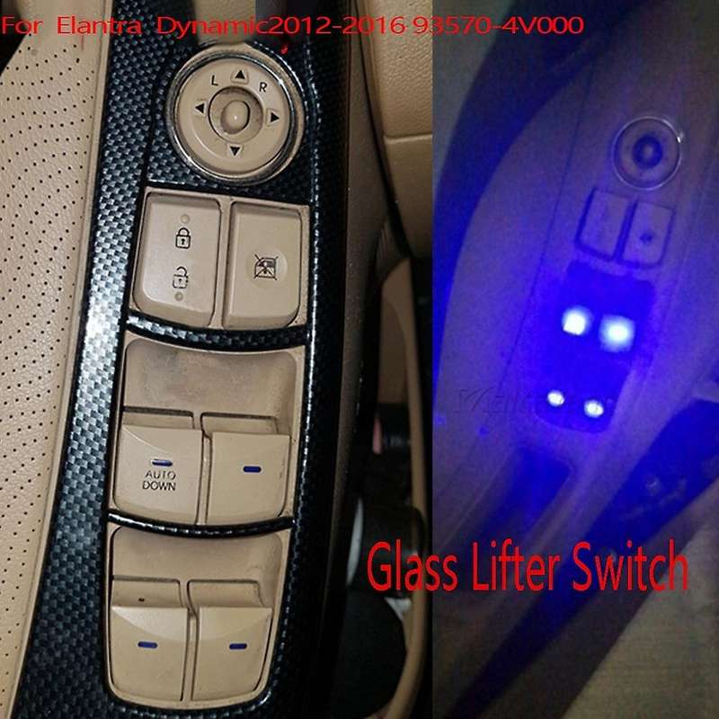Car Power Window Master Control Switch Button Glass Lifter Switch for Dynamic 2012-2016 93570-4V000