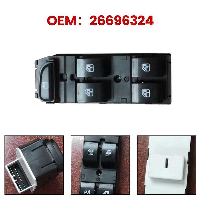 Car Power Window Regulator 26696324 Window Lifter Master Switch Button for Hideo 2015-2018 Front Lef