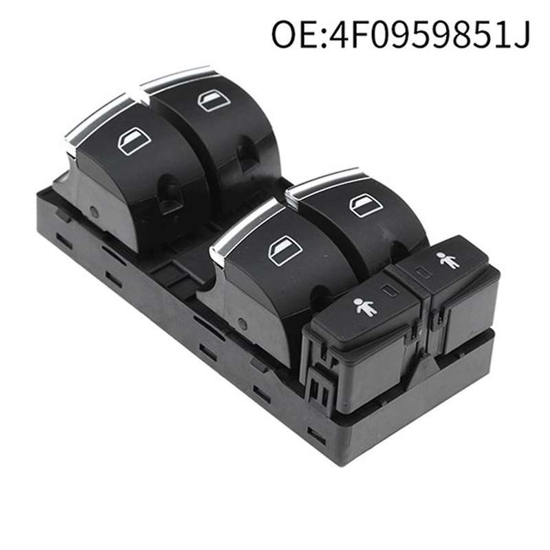 Car Power Window Switch Electric Control Window Lifter Button for A6 S6 A3 S3 Rs6 4f0959851j