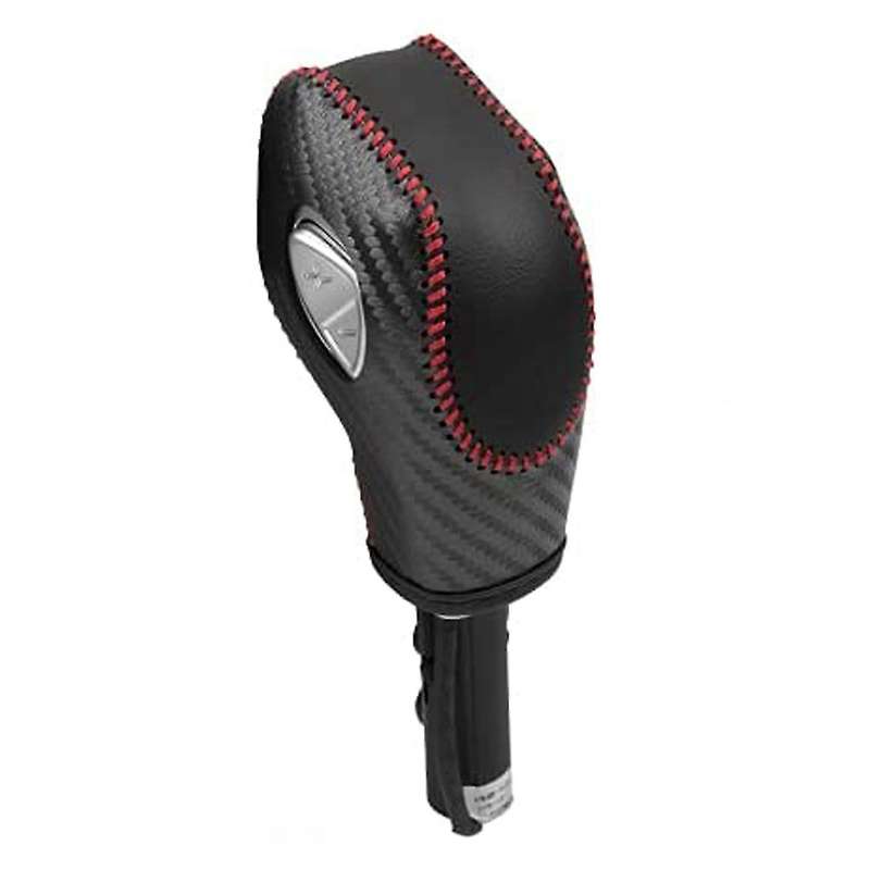 Car PU Carbon Look Red Gear Shift Knob Cover Compatible Compatibled Fusion/Focus