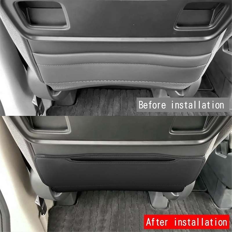 Car PU Leather Passenger Seat Rear Protection Pad for STEPWGN RP8 Car Seat Anti-Kick Pad Interior A