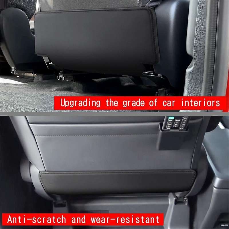 Car PU Leather Seat Rear Protection Pad for 10 Series Car Seat Anti-Kick Pad Interior Trim Accessor