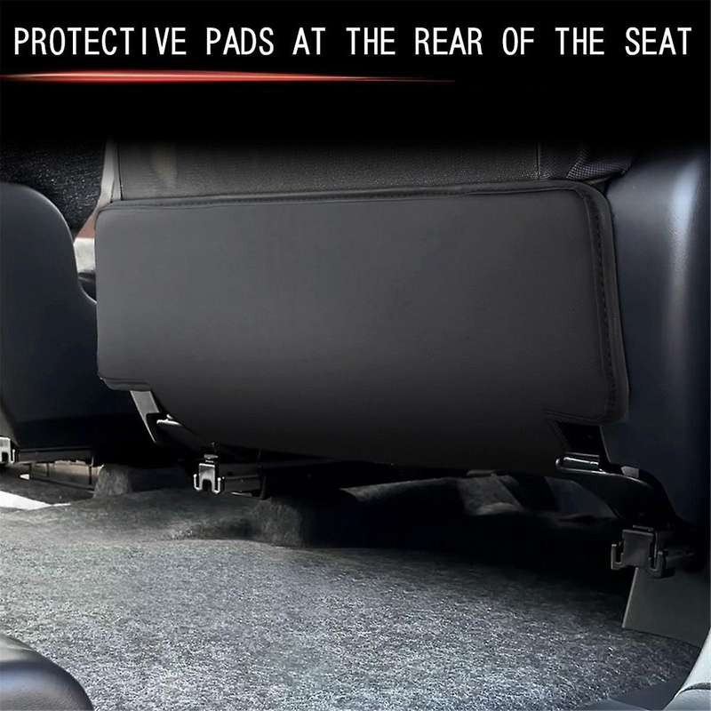 Car PU Leather Seat Rear Protection Pad for 10 Series Car Seat Anti-Kick Pad Interior Trim Accessori