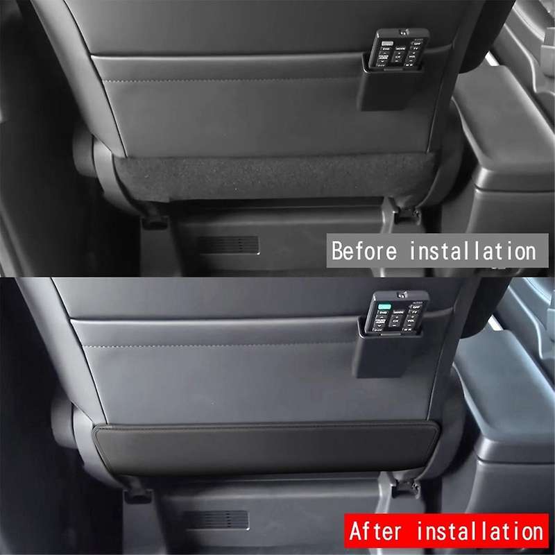 Car PU Leather Seat Rear Protection Pad for 10 Series Car Seat Anti-Kick Pad Interior Trim Accessori