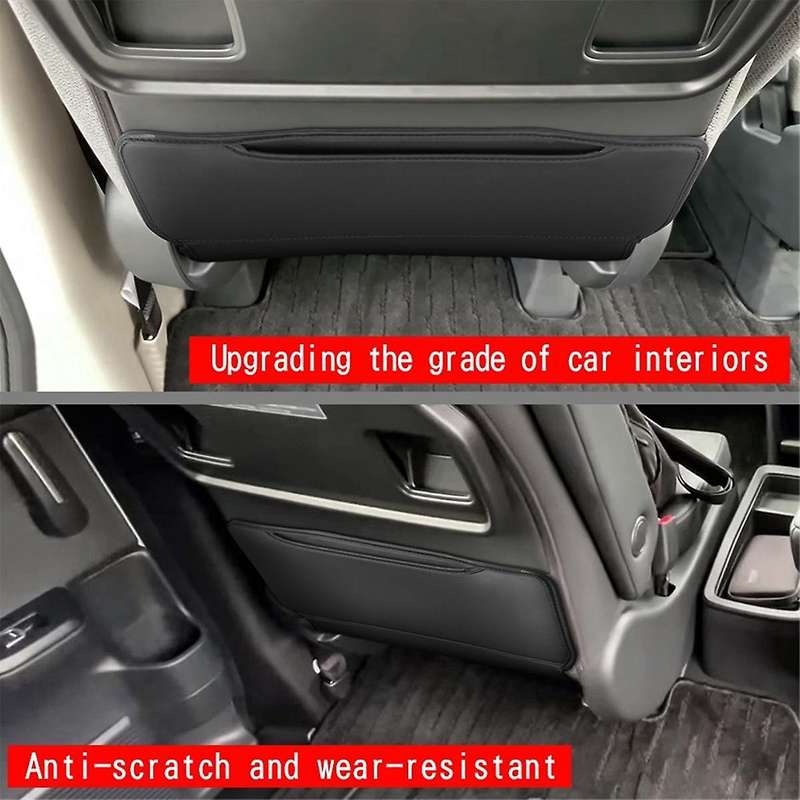 Car PU Leather Passenger Seat Rear Protection Pad for STEPWGN RP8 Car Seat Anti-Kick Pad Interior Ac